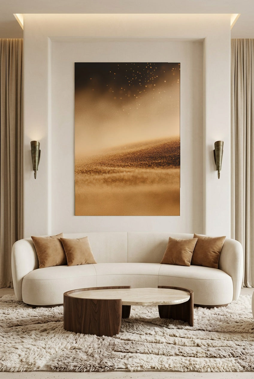 The Flight of the Sand — unframed poster in a living room