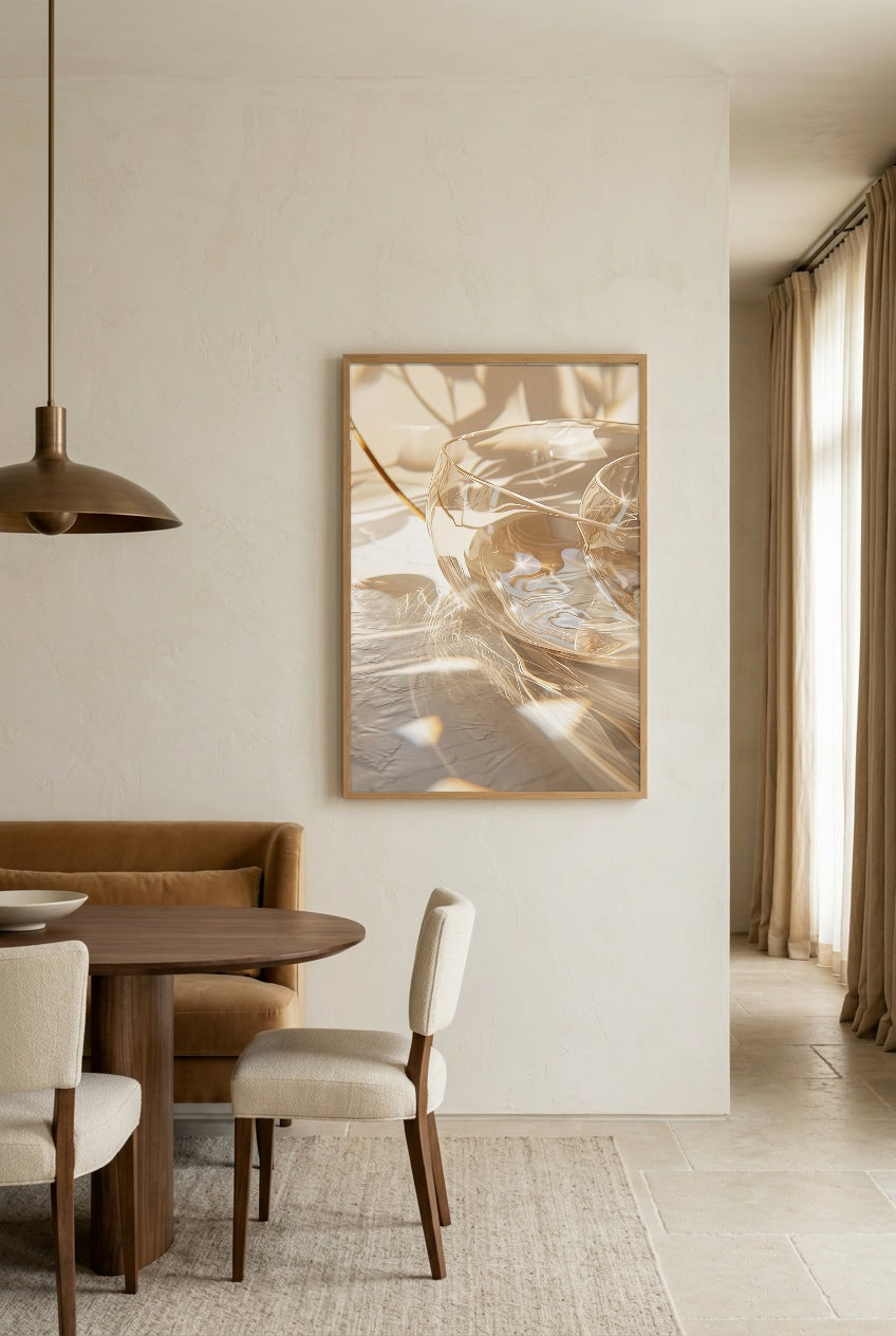 Le Prisme — Poster im Eichenrahmen im Esszimmer