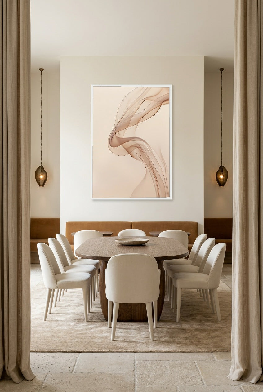 Le Ruban de Sable — Poster im weißen Rahmen im Esszimmer