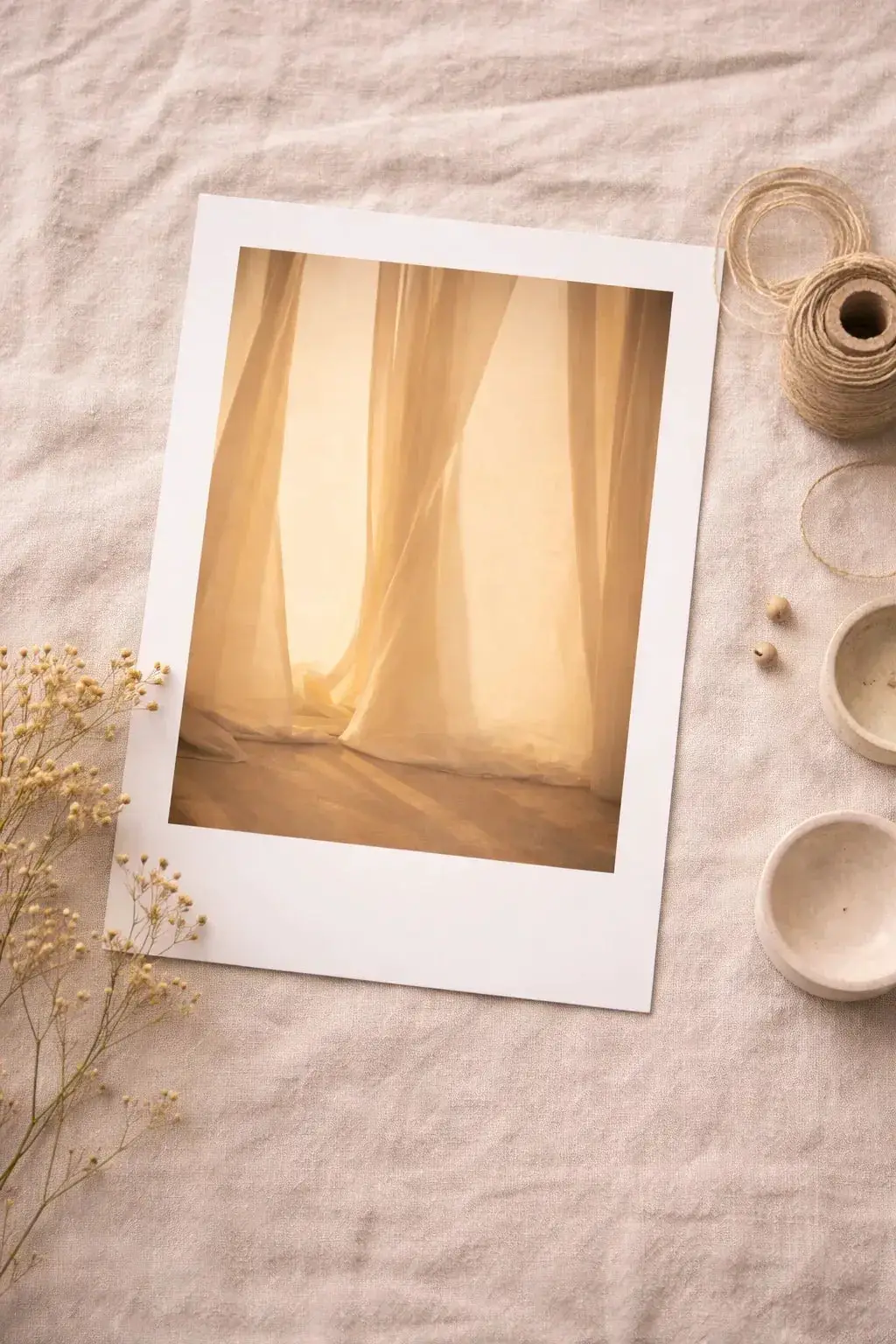 Voile de Lumière — Affiche murale minimaliste beige architecture — affiche murale minimaliste | Cassili-home