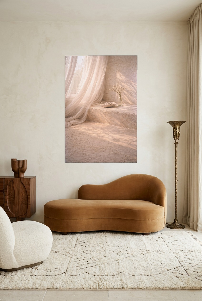 Le Voilage — unframed poster in a living room