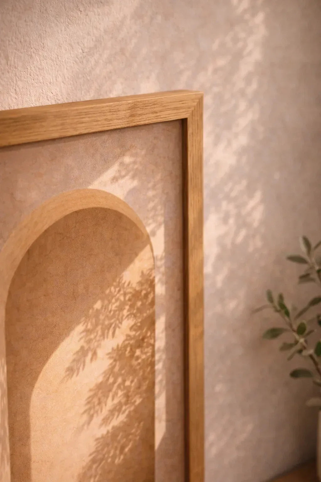 Arche Solaire — Affiche Murale Minimaliste Beige Architecture Méditerranéenne Et Lumière — affiche murale minimaliste | Cassili-home