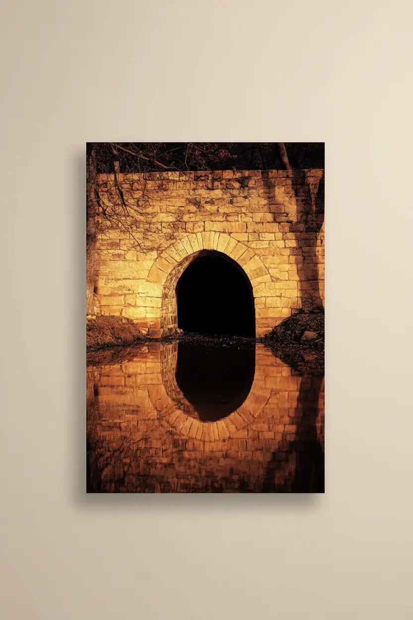 L’Arche d’Or — Affiche Murale Minimaliste Or Lumière — affiche murale minimaliste | Cassili-home