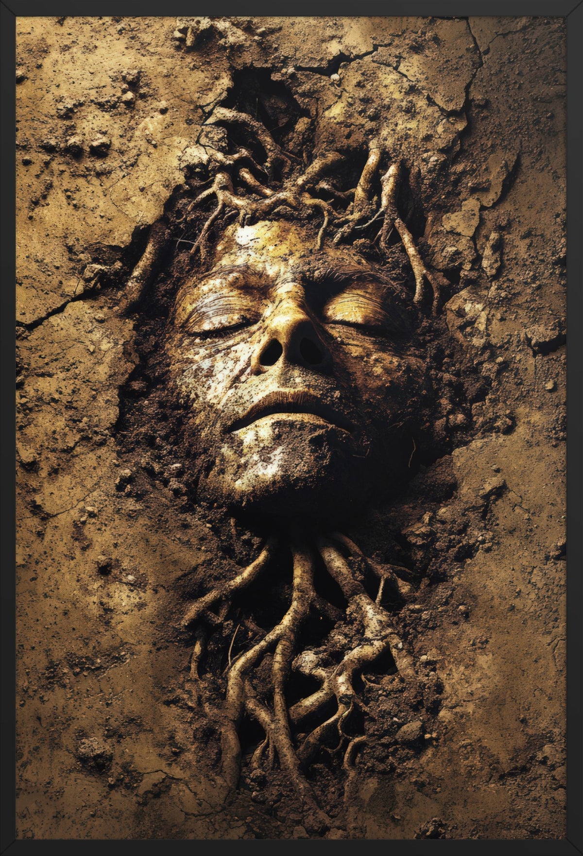 Soul of Earth — poster in a black frame, front view