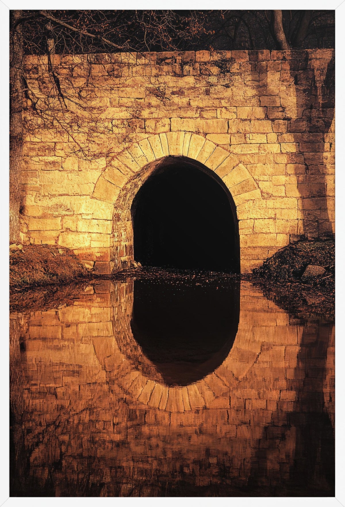 The Golden Arch — poster in a white frame, front view