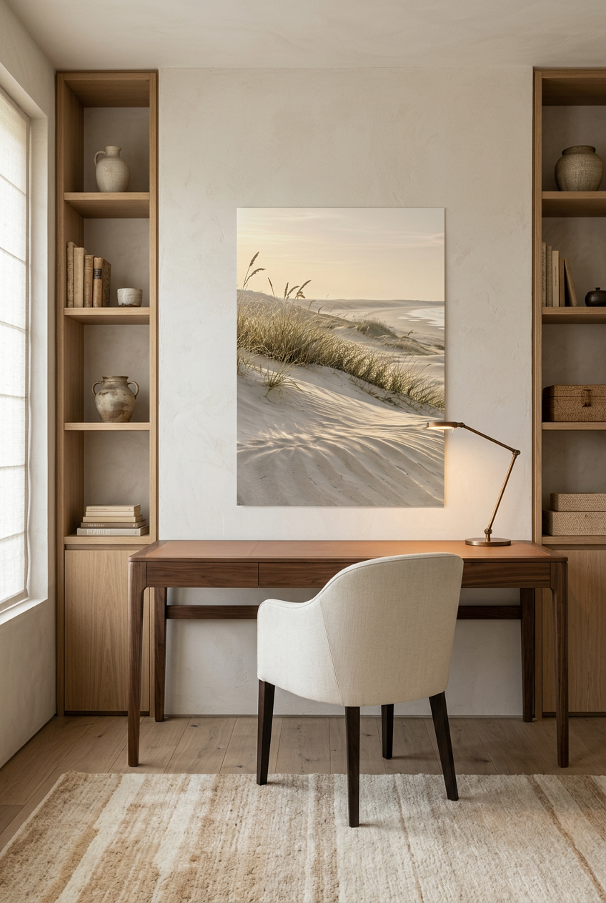 Les Oyats du Rivage — affiche sans cadre dans un bureau
