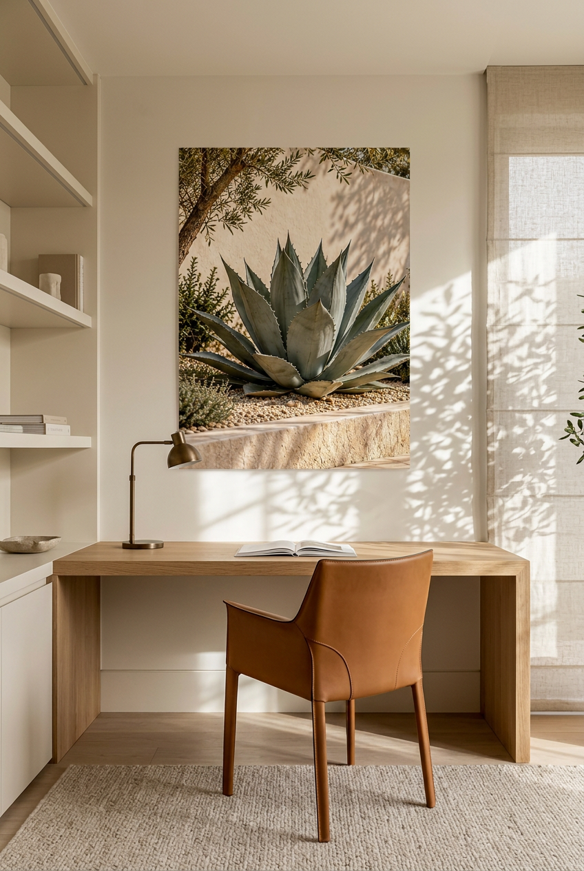 L'Agave Bleu — affiche sans cadre dans un bureau