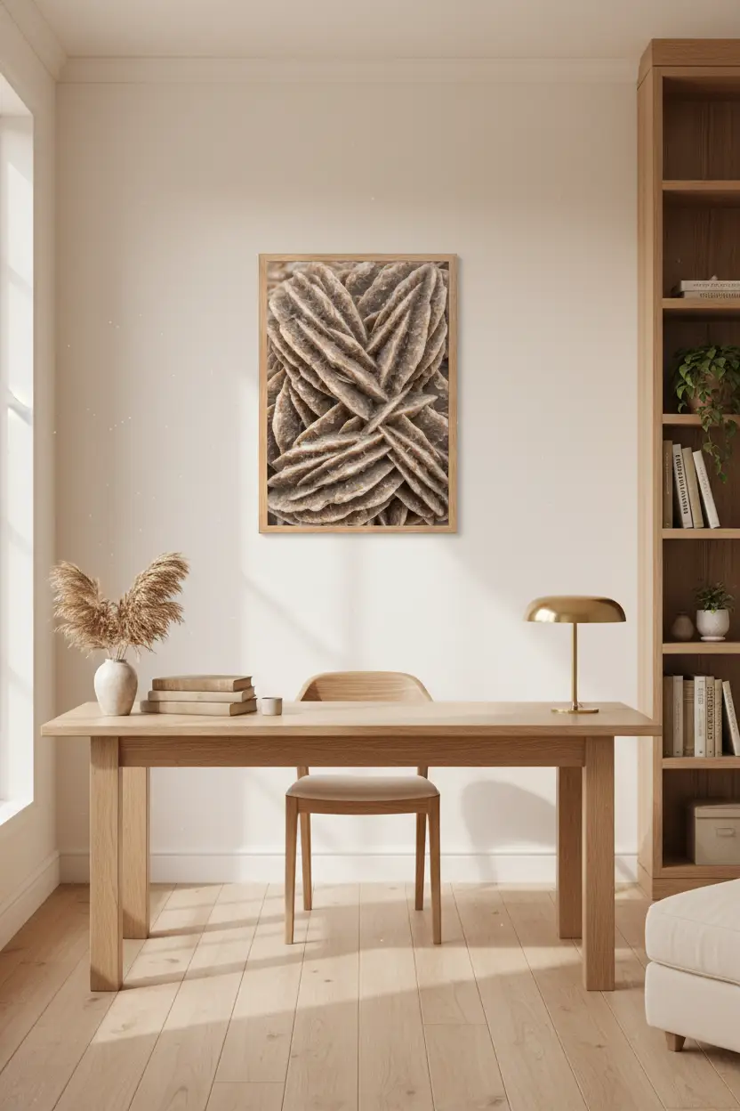 La Rose des Sables — Affiche murale minimaliste Beige Texture Minérale — affiche murale minimaliste | Cassili-home