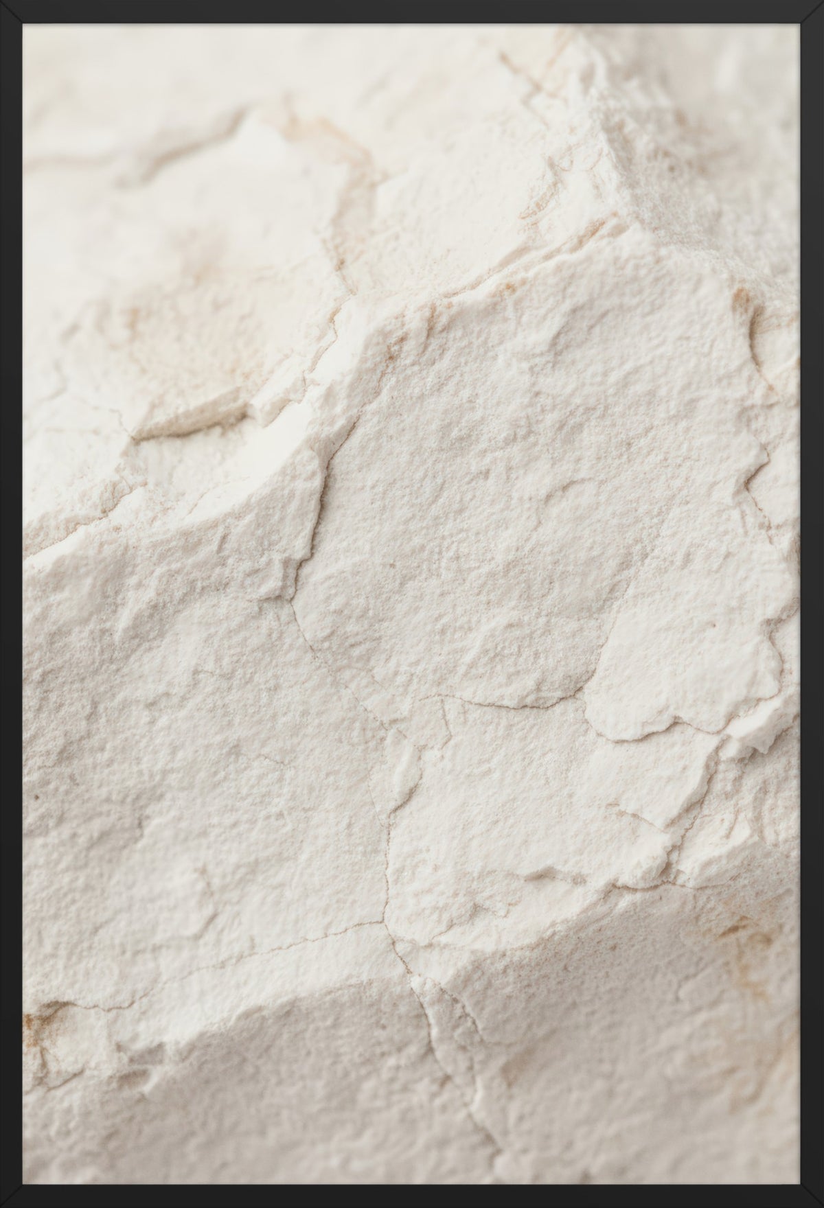 White Limestone — poster in a black frame, front view
