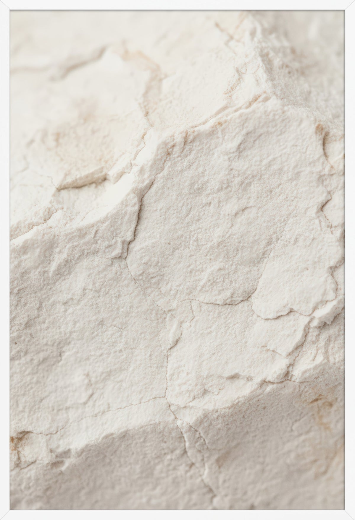 White Limestone — poster in a white frame, front view