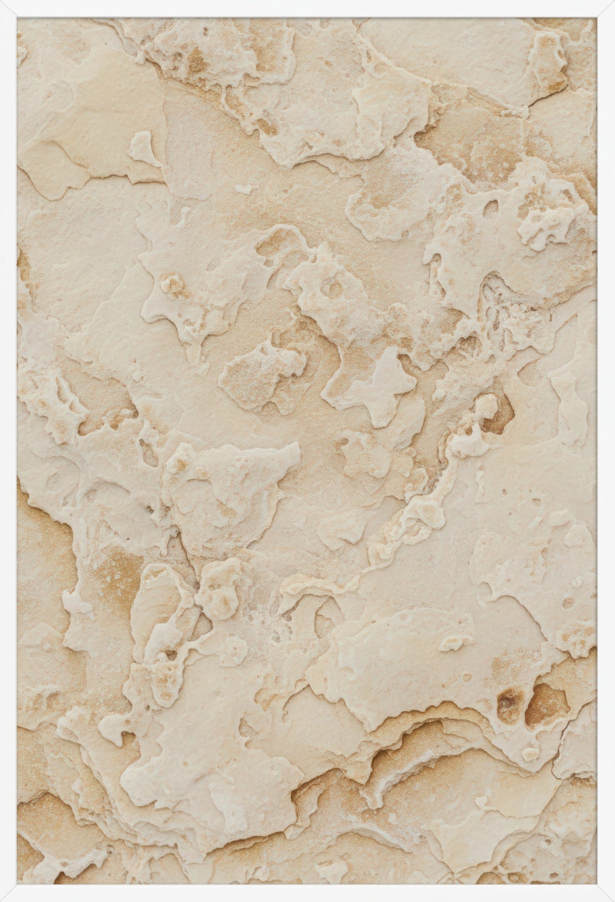 Golden Limestone — poster in a white frame, front view