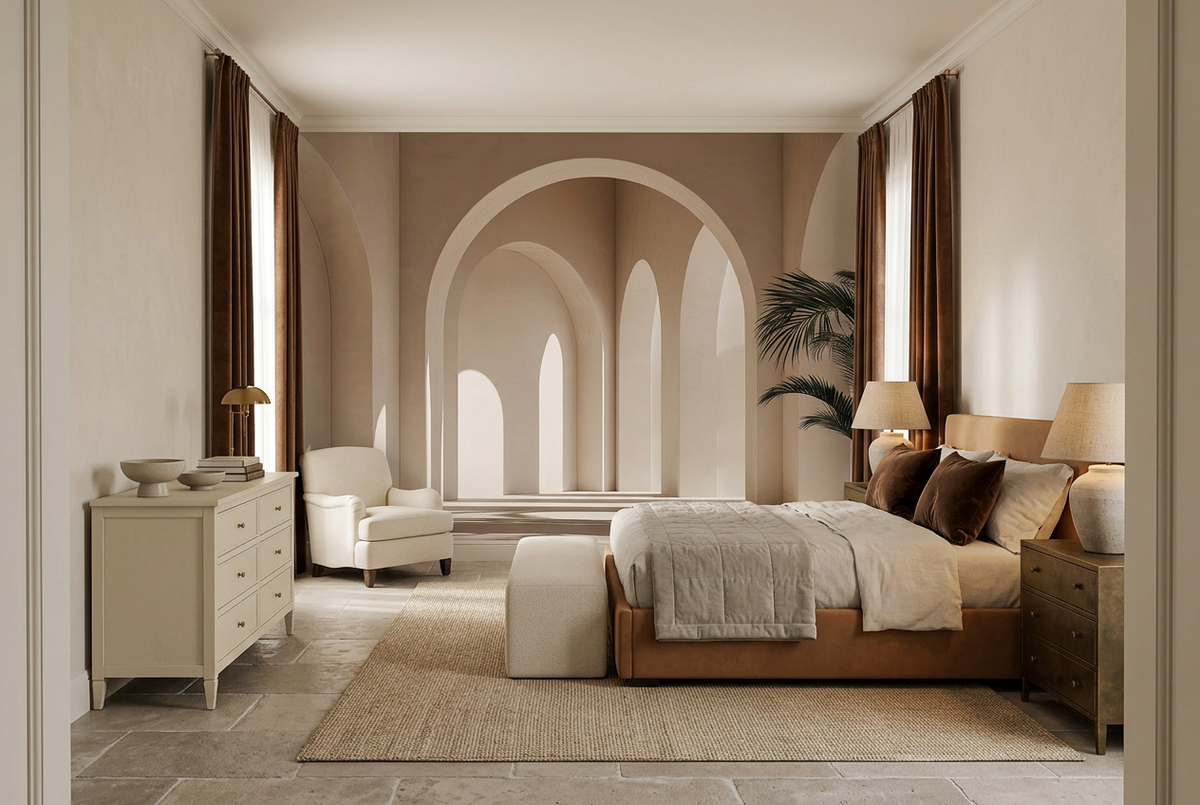 Chambre de L’Enfilade aux palmes