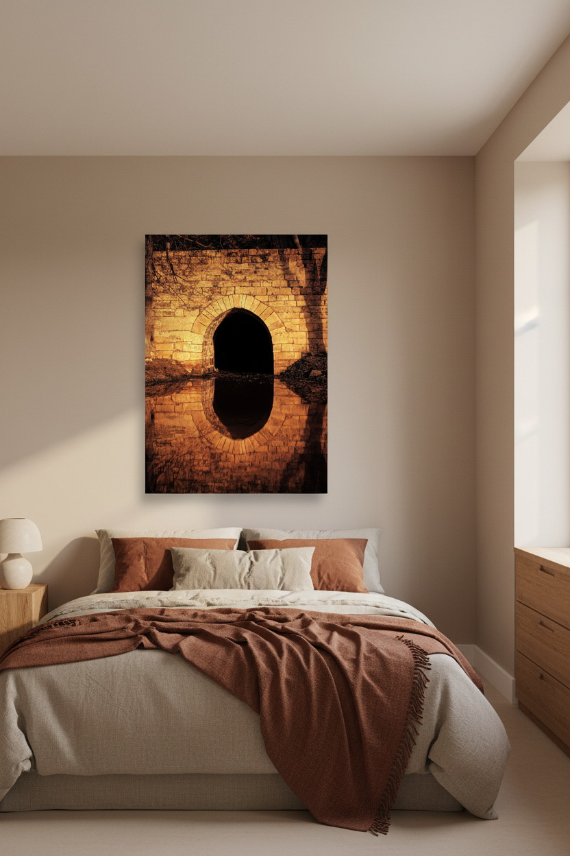 L’Arche d’Or — Affiche Murale Minimaliste Or Lumière — affiche murale minimaliste | Cassili-home