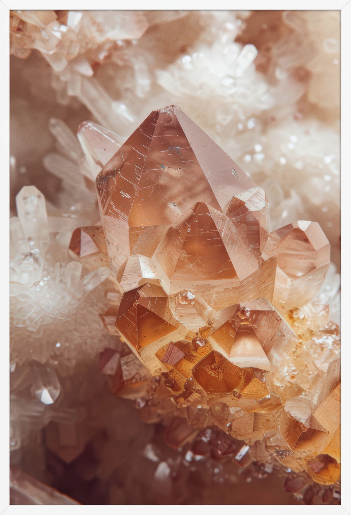 Citrine — poster in a white frame, front view