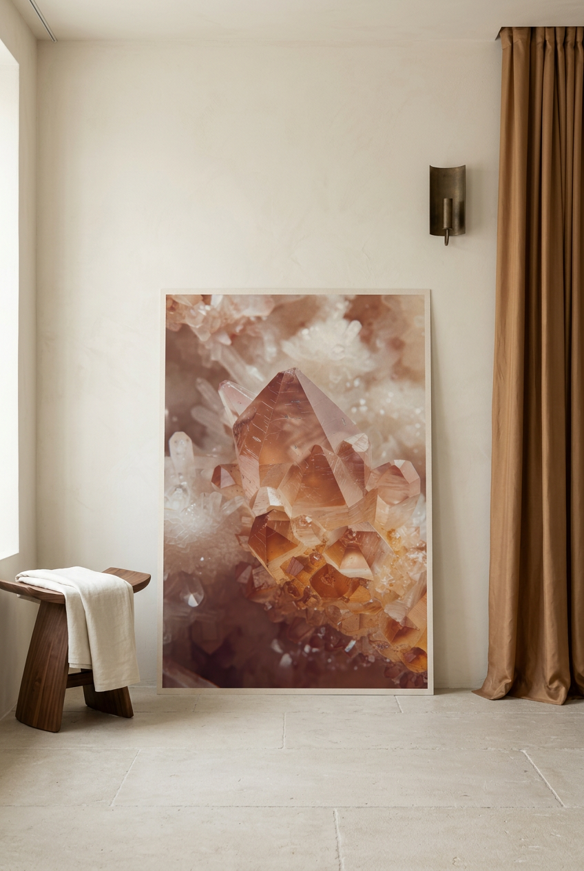 Citrine — unframed poster leaning on the floor