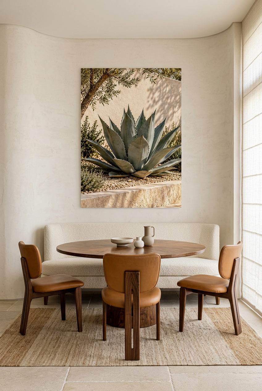 L'Agave Bleu — affiche sans cadre dans une salle à manger