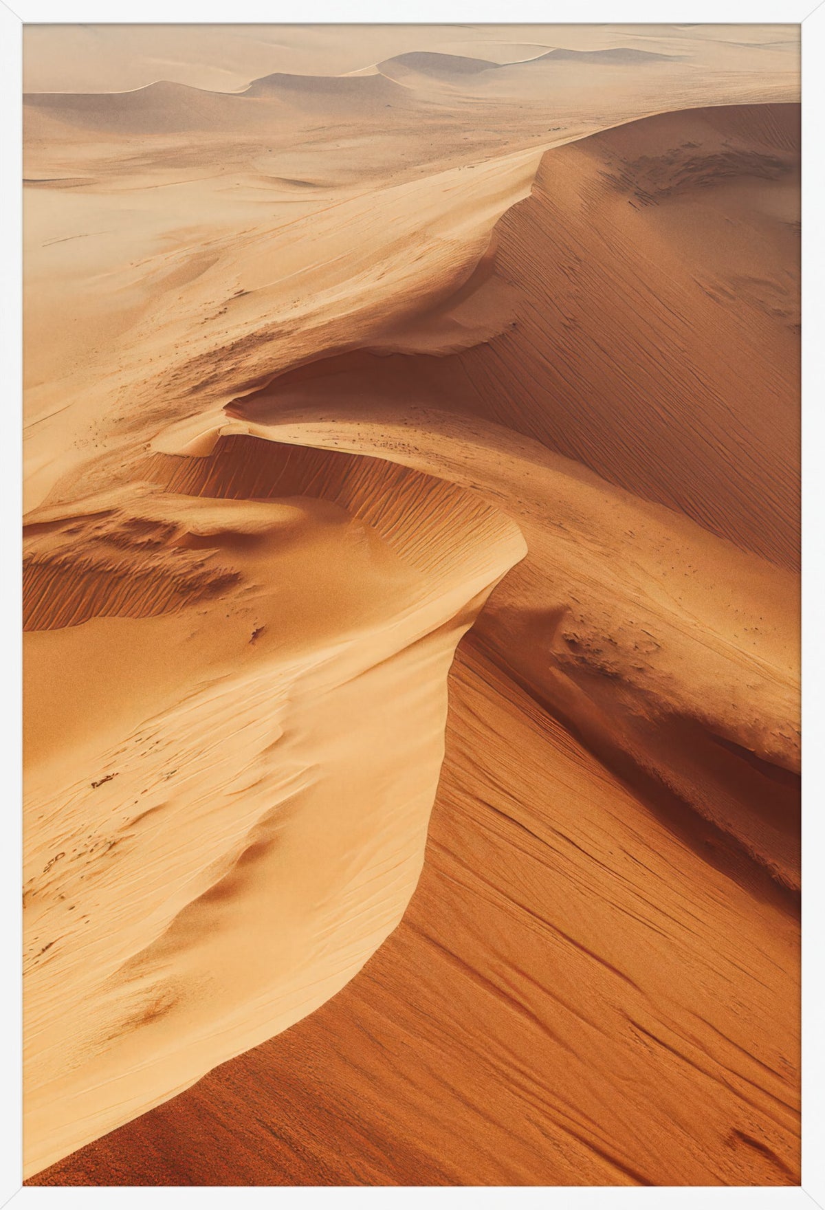 The Crests of the Sahara — poster in a white frame, front view