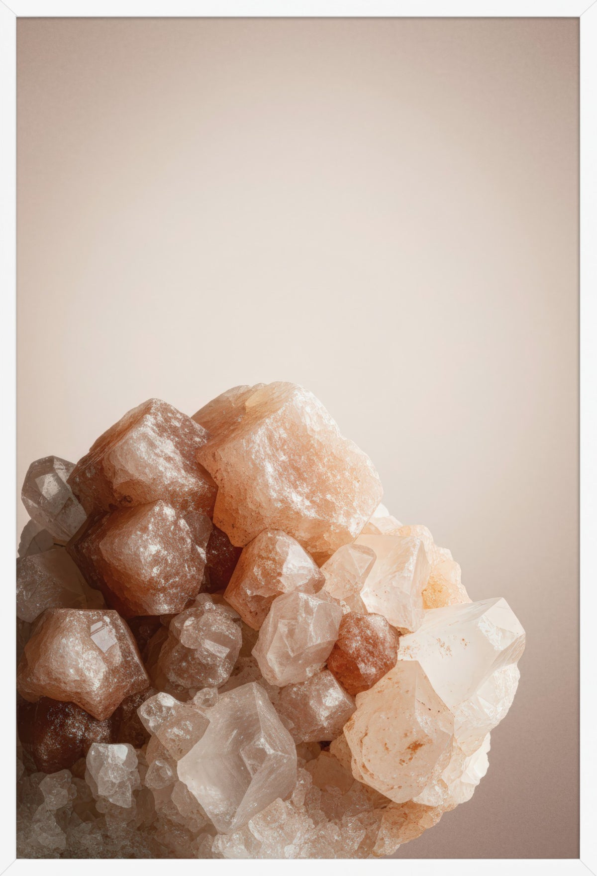 Raw Crystal — poster in a white frame, front view