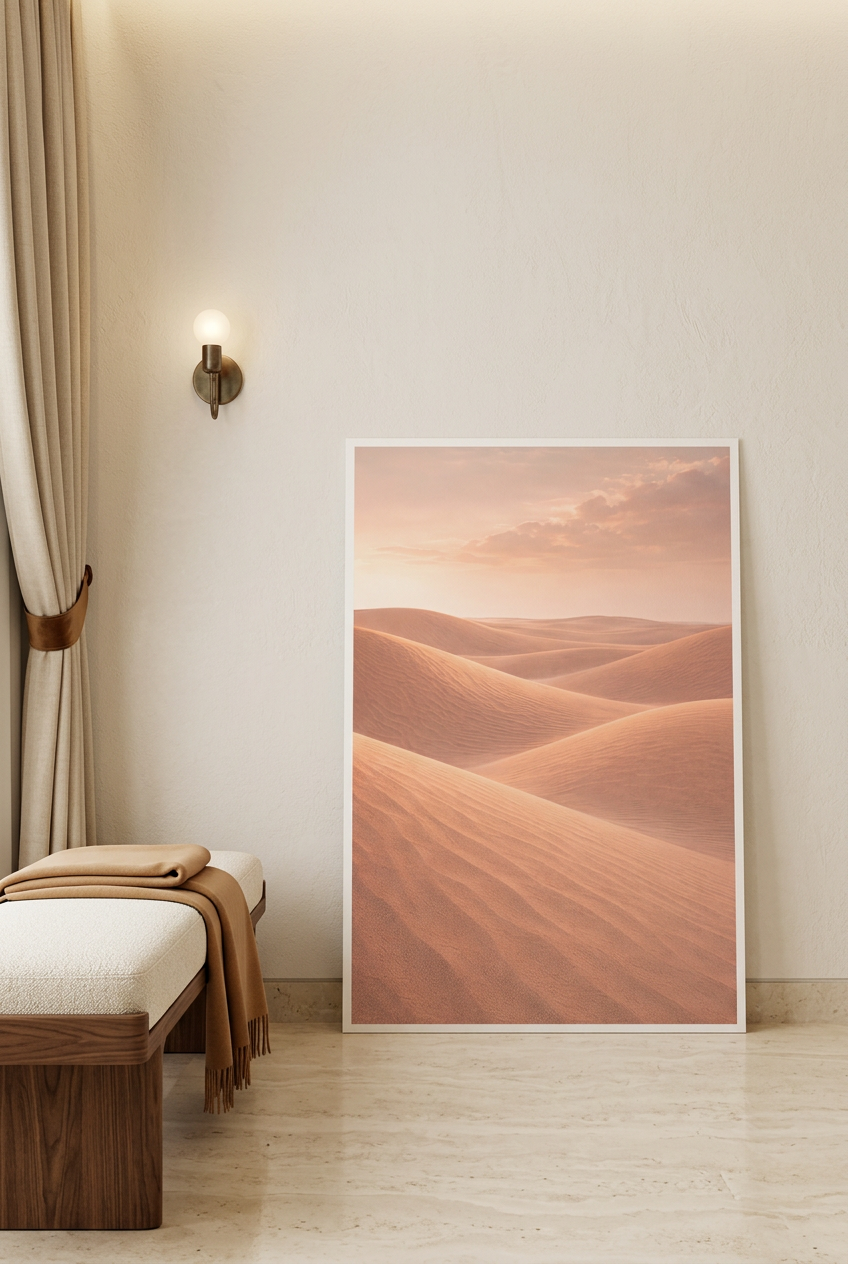 Dunes of Light — poster leaning against a wall on the floor