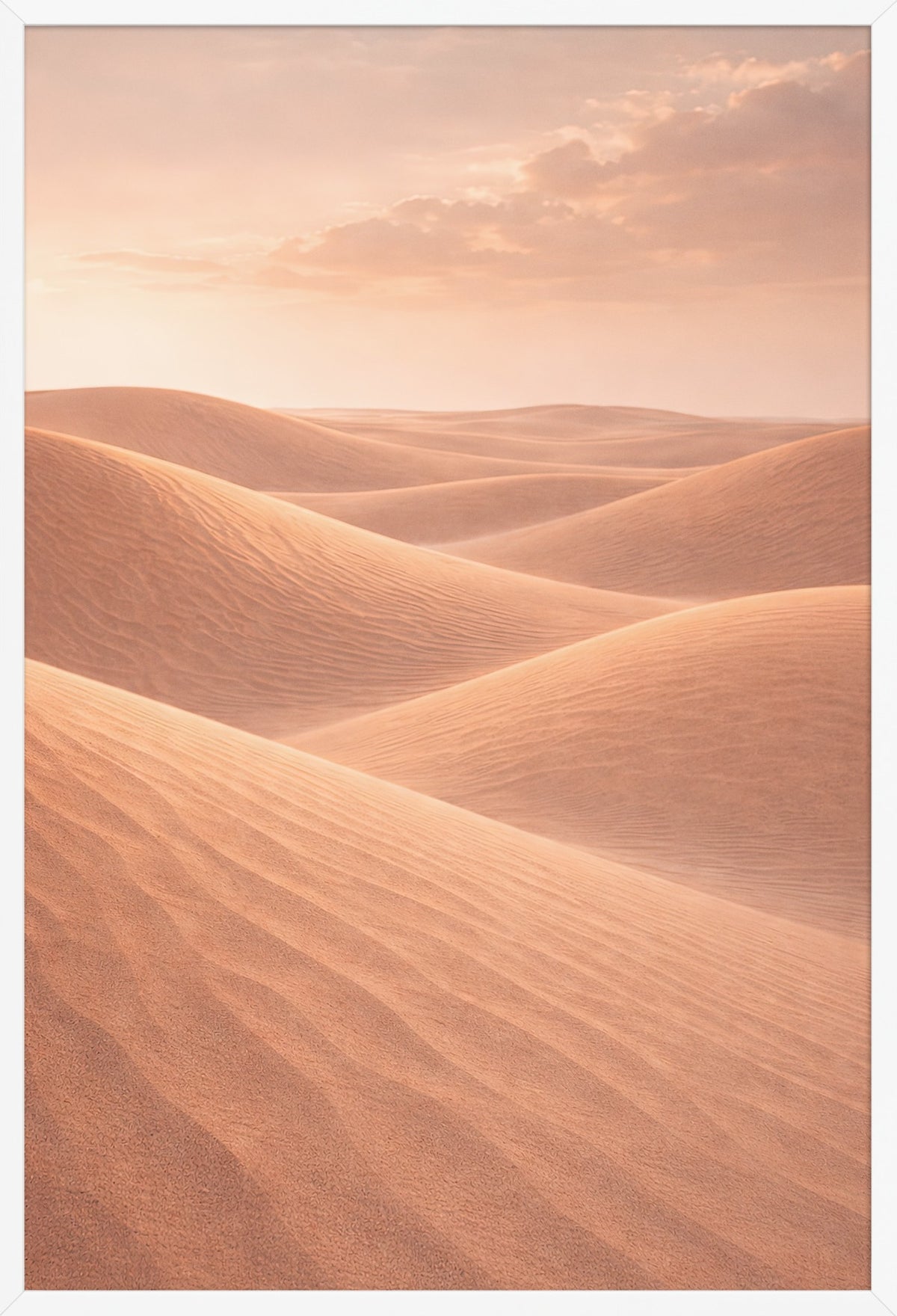 Dunes of Light — poster in a white frame, front view