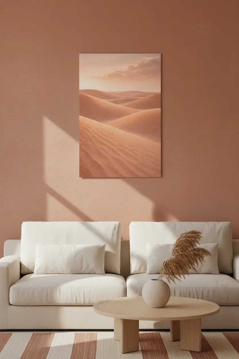 Dunes de Lumière — Affiche murale minimaliste beige désert immaculé — affiche murale minimaliste | Cassili-home