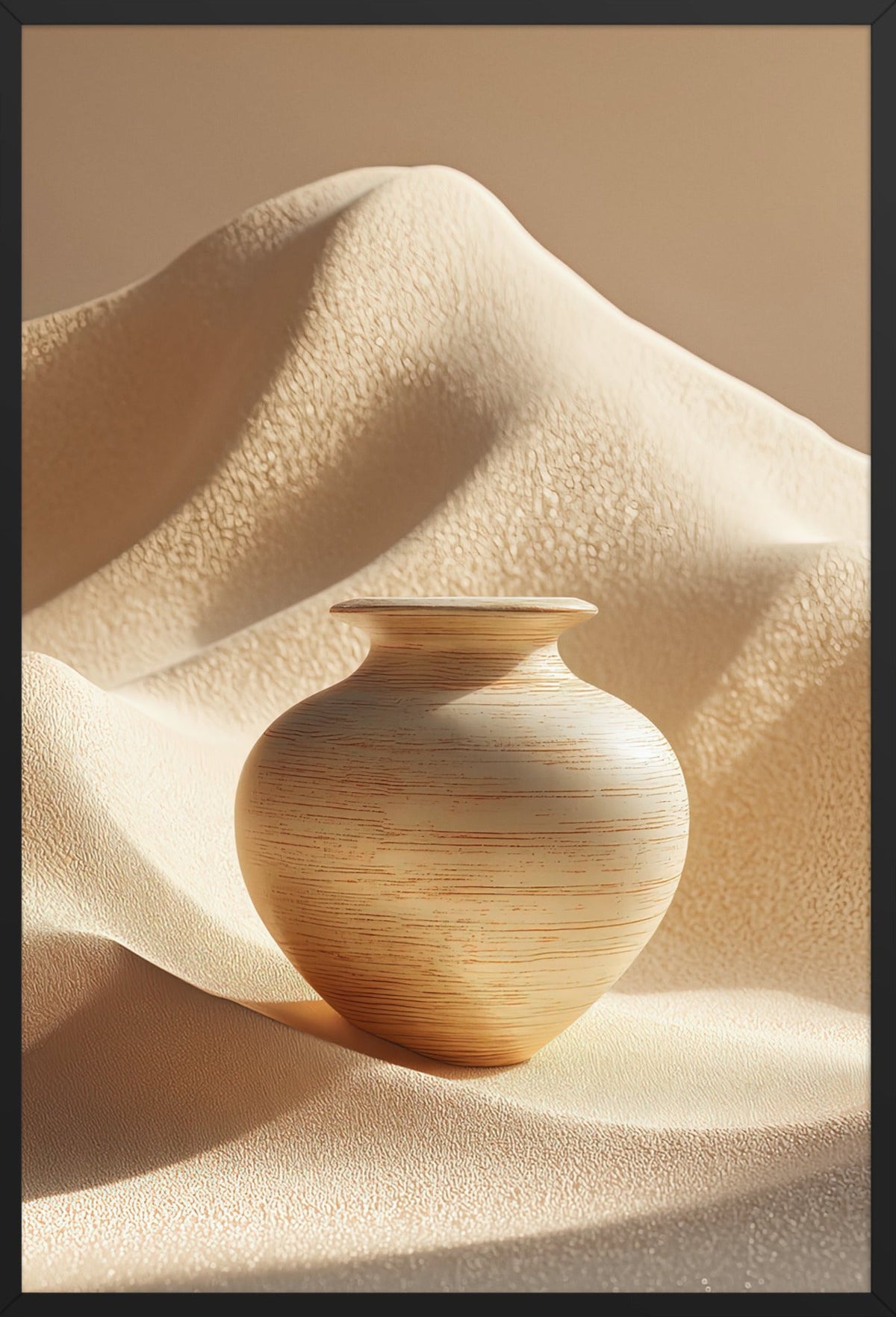 Il Vaso e la Duna — con cornice nera, 61 × 91 cm