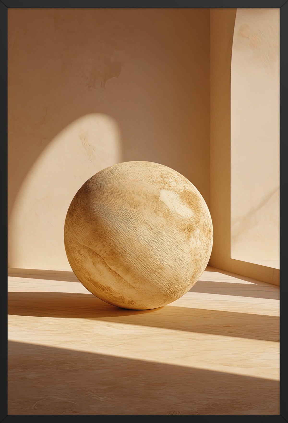De Stenen Bol — ingelijst in zwart, 61 × 91 cm