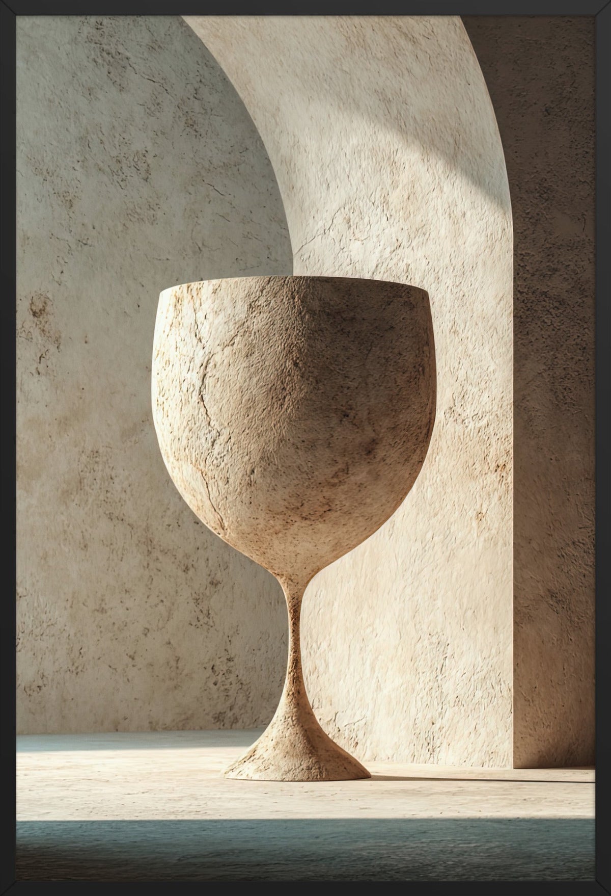 De Stenen Kelk — ingelijst in zwart, 61 × 91 cm