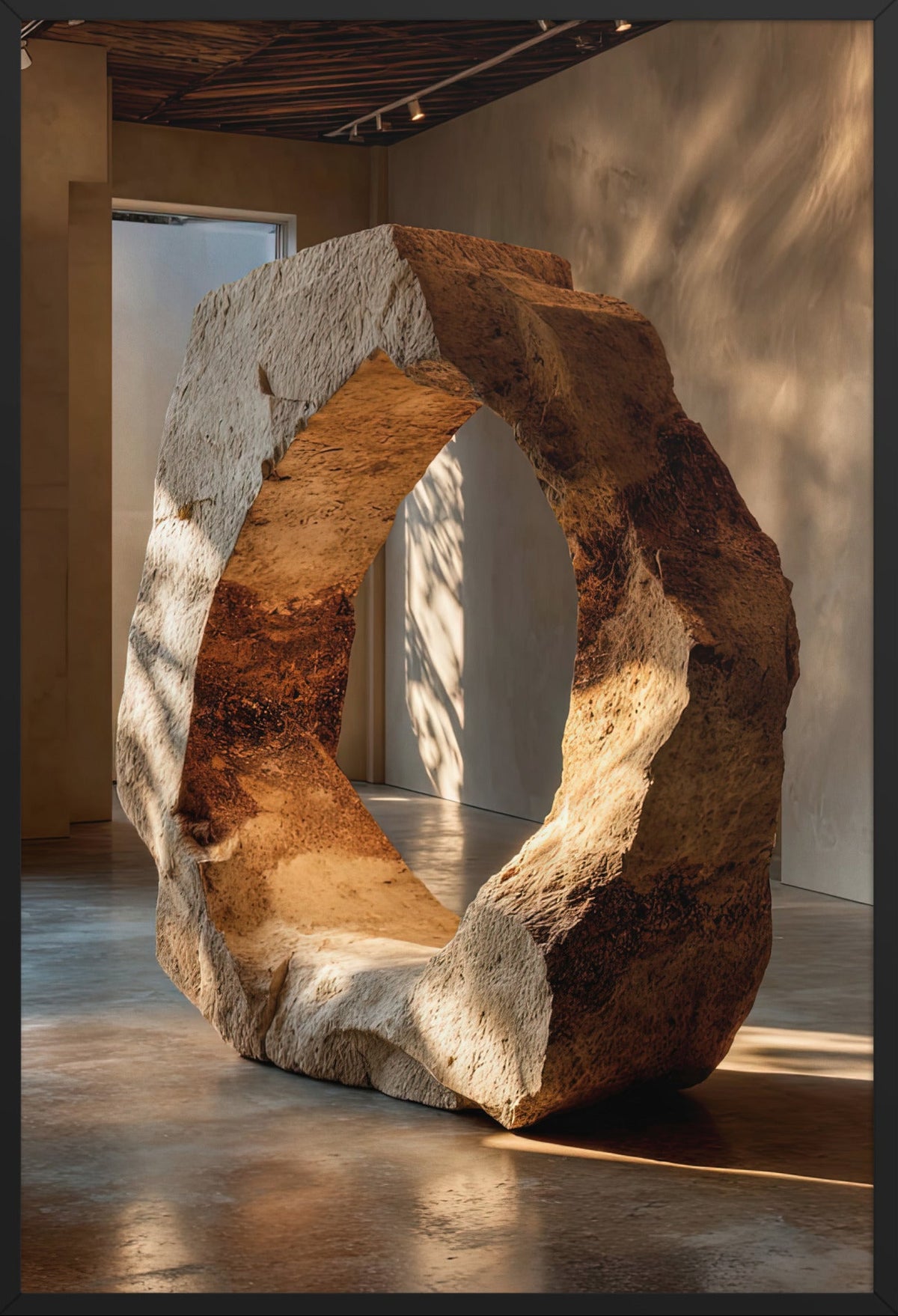 Der schwebende Bogen — gerahmt in Schwarz, 61 × 91 cm