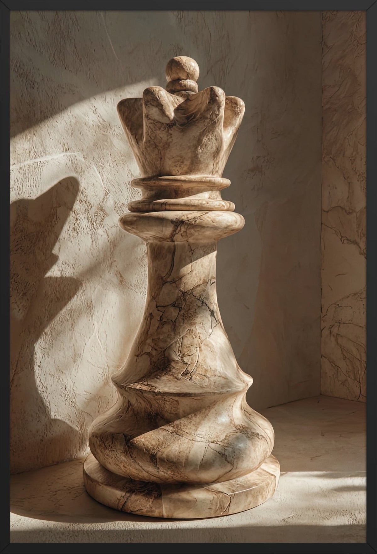 Der Marmorkönig — gerahmt in Schwarz, 61 × 91 cm
