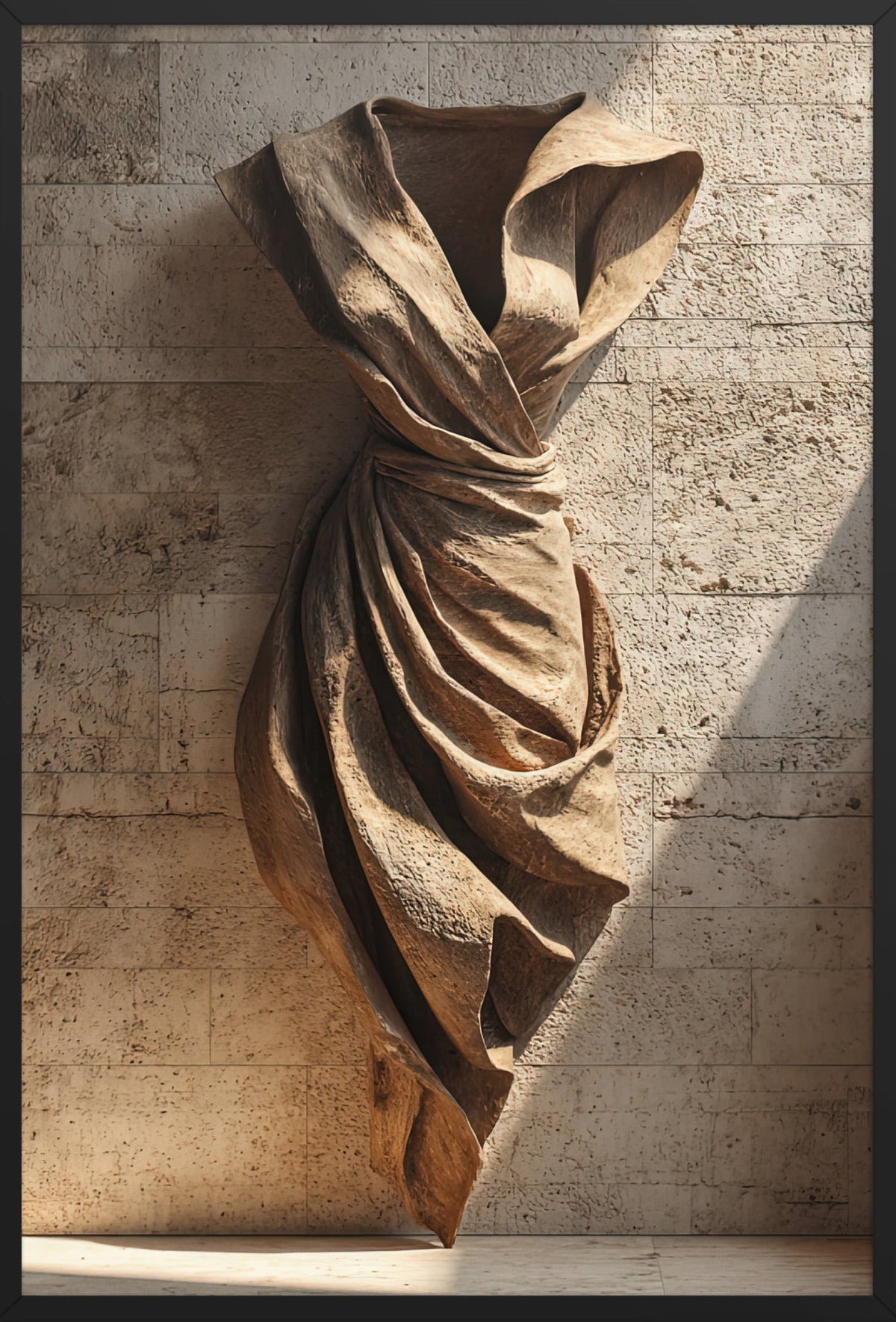 La Veste di Pietra — con cornice nera, 61 × 91 cm