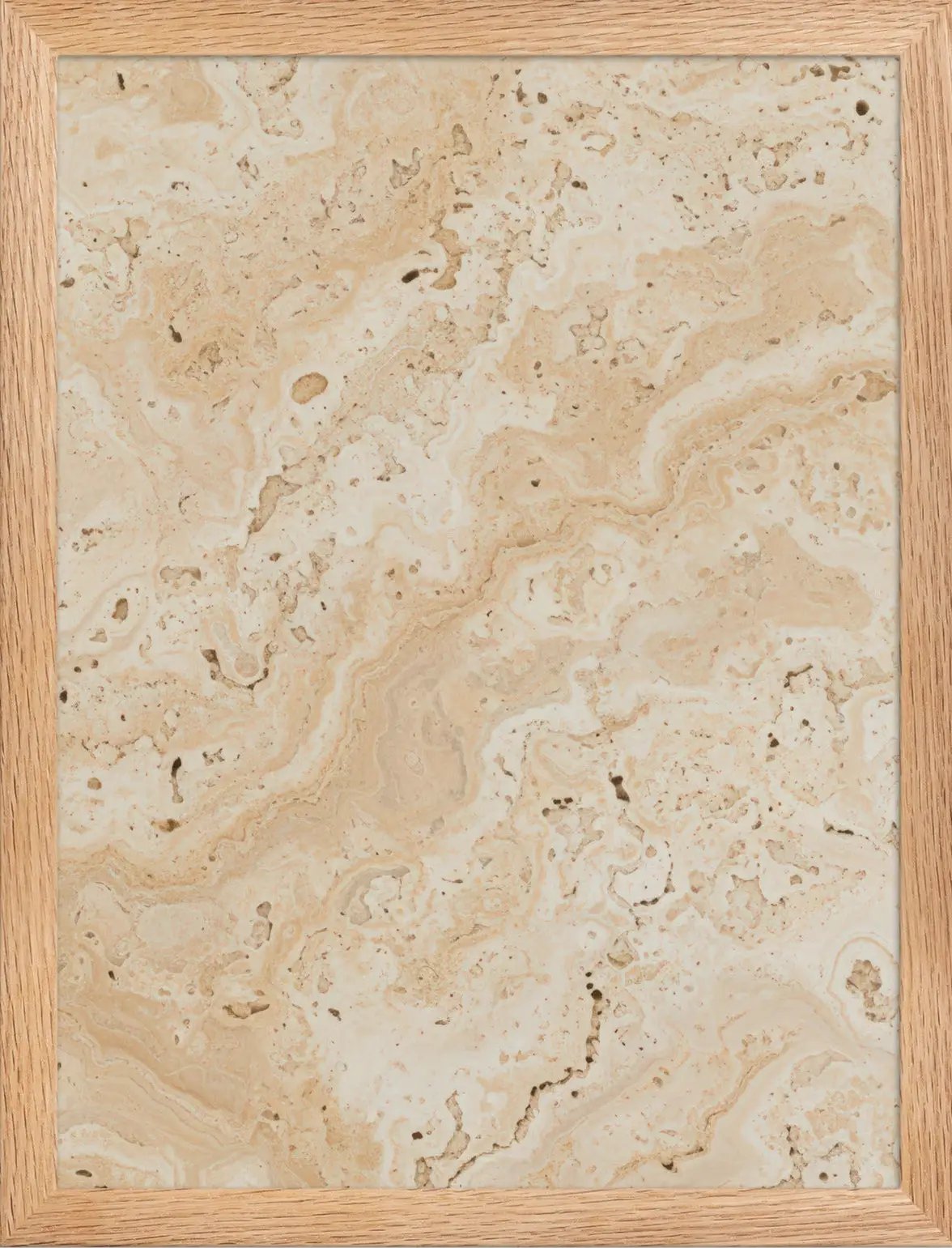 Travertin Naturel — Encadrée — affiche murale minimaliste | Cassili-home