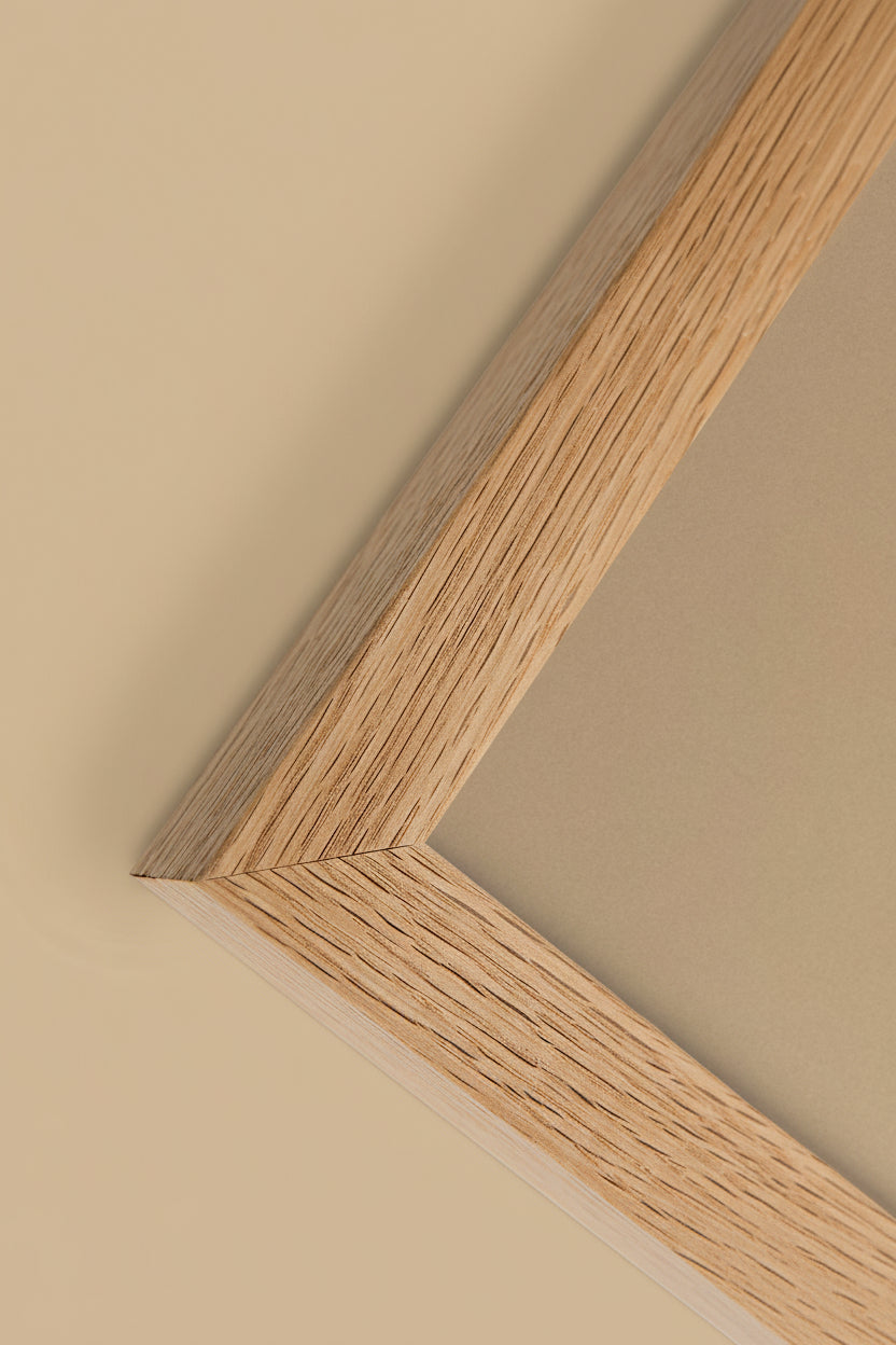Feuilles Squelettes Dorées Encadrée — affiche murale minimaliste | Cassili-home