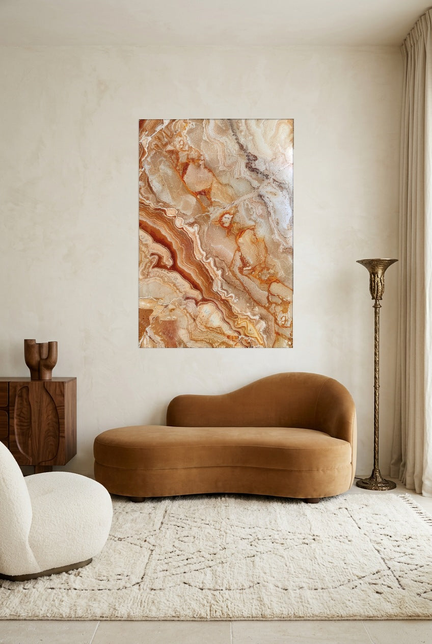 L’Onyx Brûlé — poster zonder lijst in een woonkamer