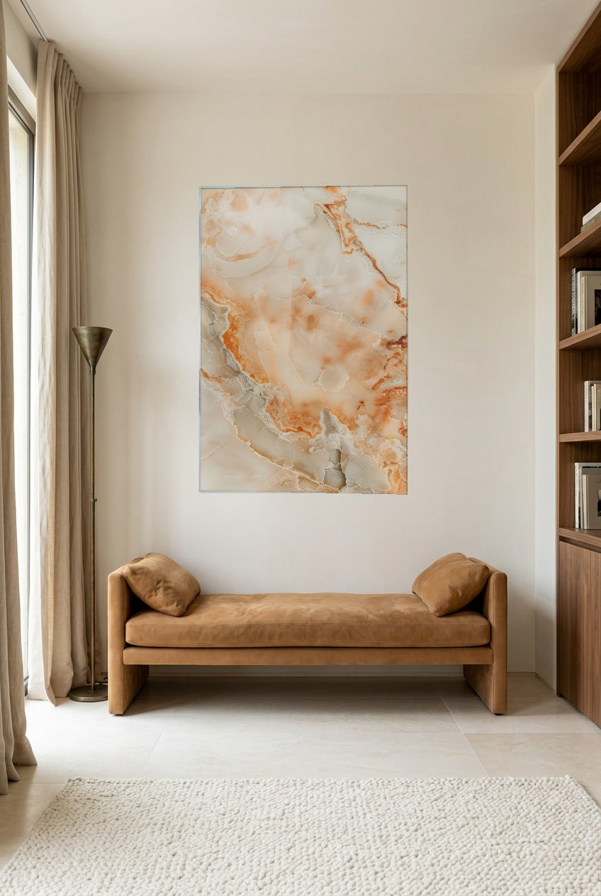L’Onyx Nacré — Poster ohne Rahmen in einem Lesezimmer