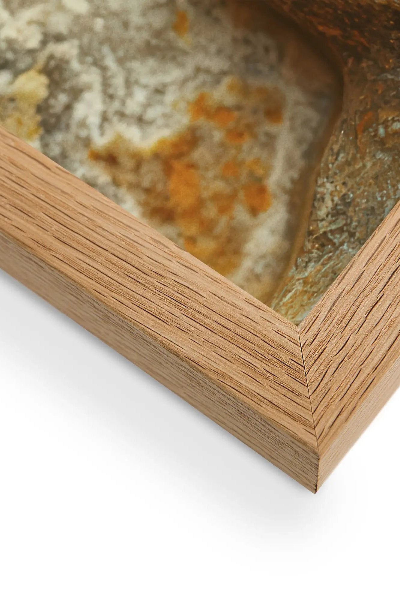 Brasas — Poster de parede minimalista terracota dois rostos ónix
