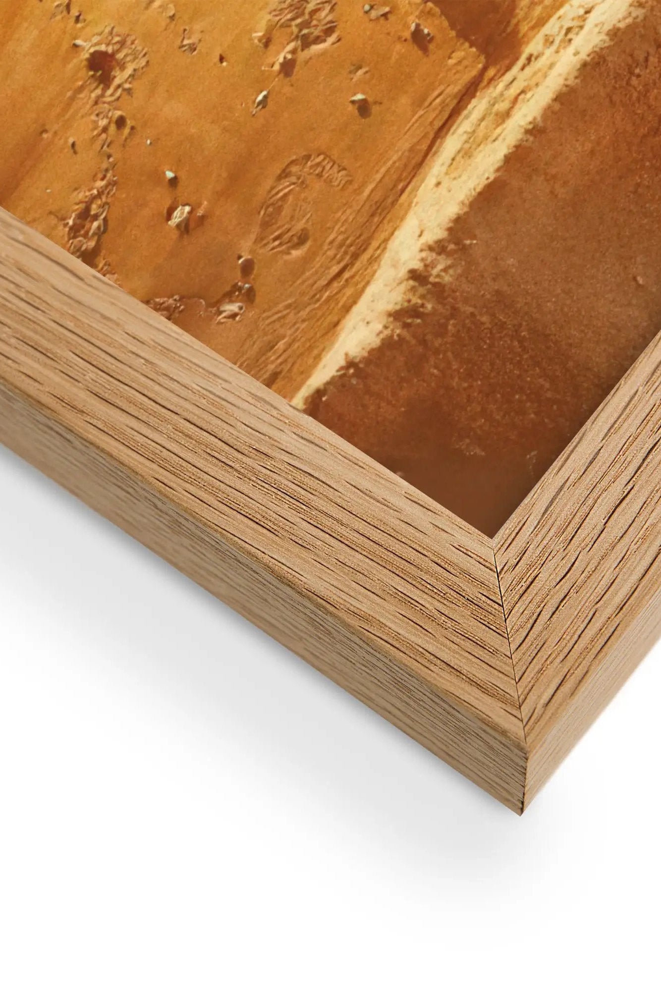 O Ocre Vivo — Poster de parede minimalista dourado arenito âmbar mineral