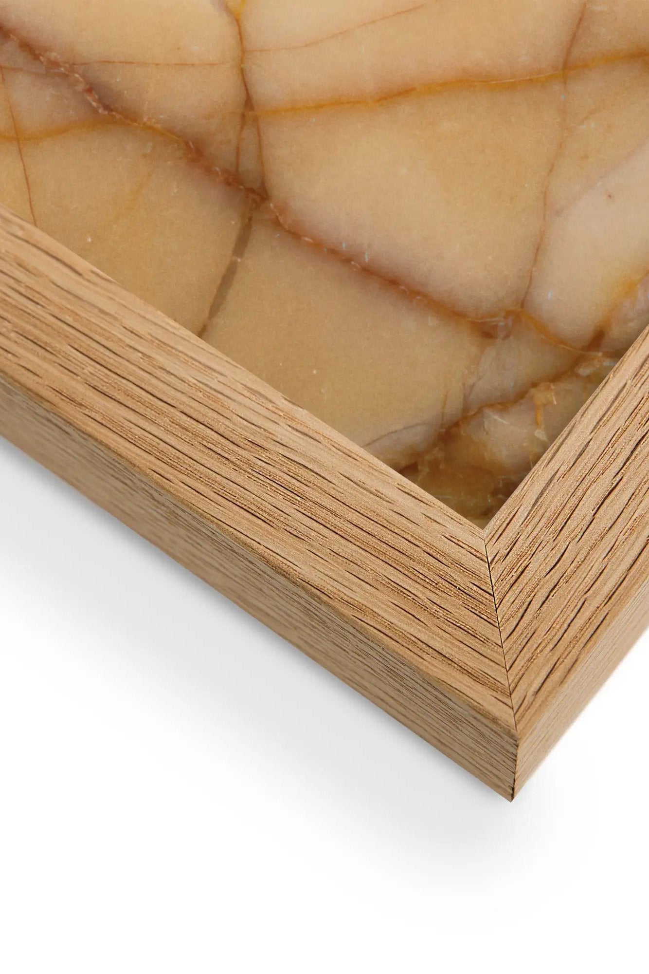 L'Âme de Marbre — Minimalist väggaffisch bärnstensfärgad abstrakt ansikte