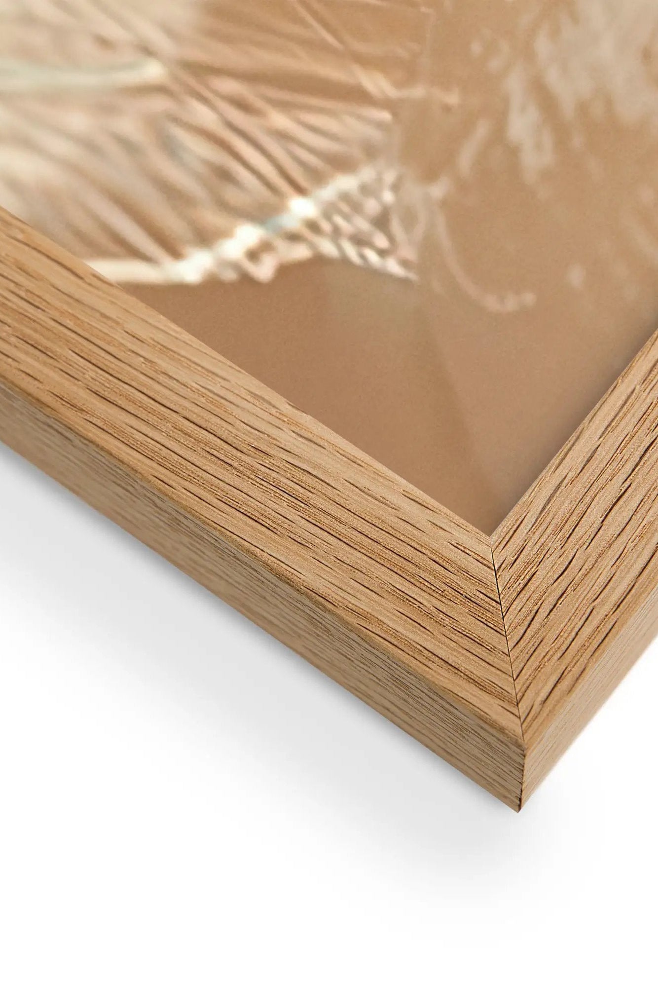 Poster en Papier Mat Encadré, affiche murale minimaliste avec cadre bois, décoration murale salon ou chambre, style méditerranéen