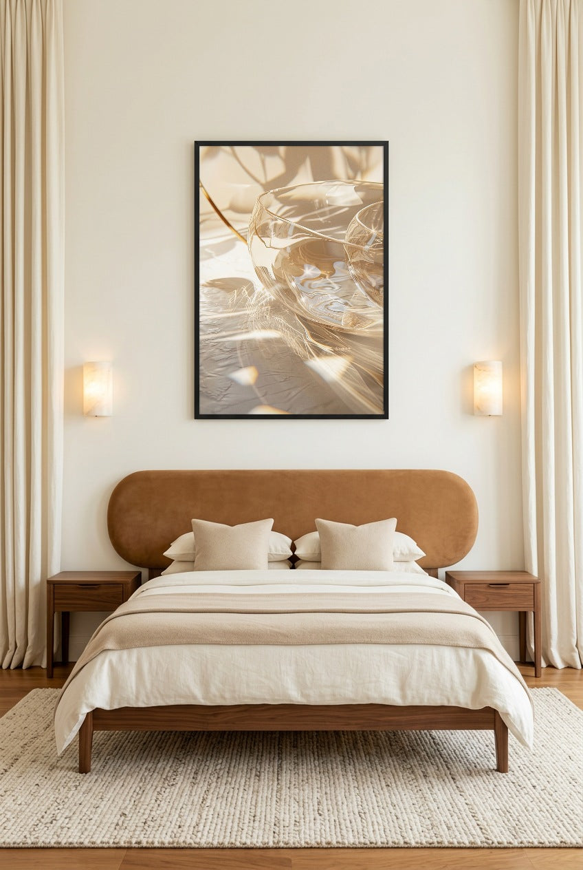 Le Prisme — Poster im schwarzen Rahmen im Schlafzimmer