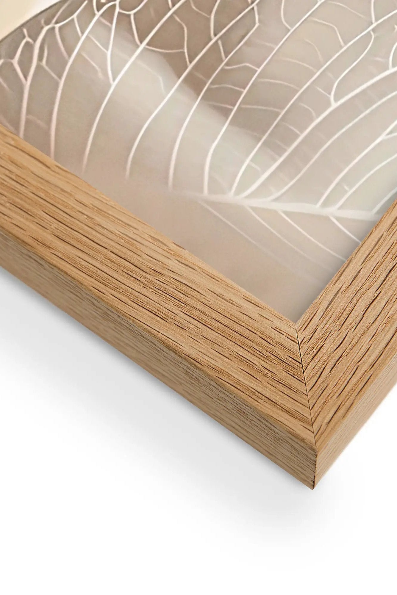 Poster en Papier Mat Encadré, affiche murale minimaliste avec cadre bois, décoration murale salon ou chambre, style méditerranéen