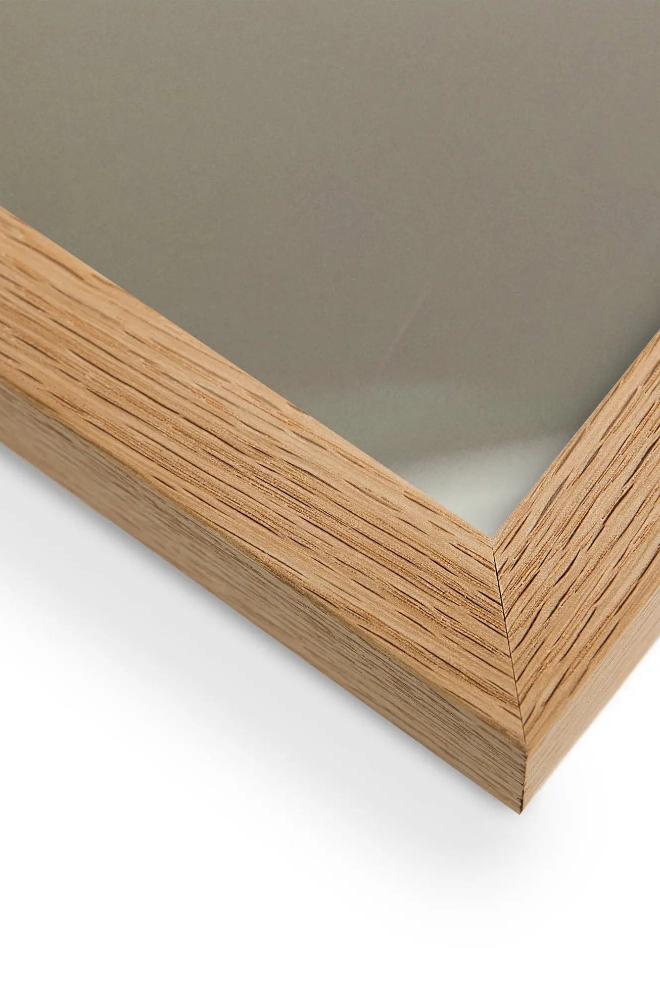 Poster en Papier Mat Encadré, affiche murale minimaliste avec cadre bois, décoration murale salon ou chambre, style méditerranéen
