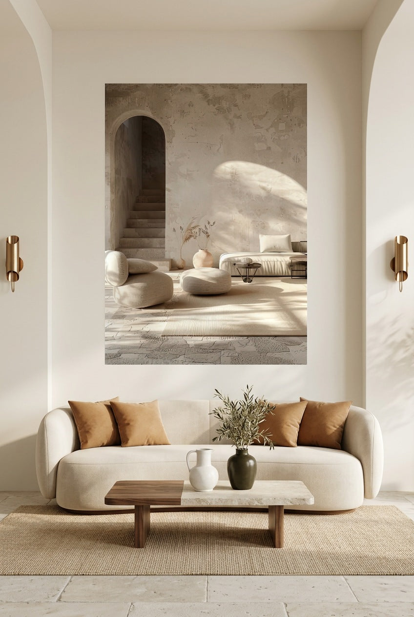 Le Salon de l’Arche — poster senza cornice in un soggiorno