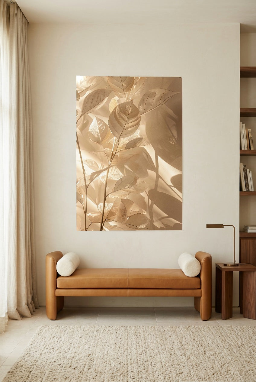 Les Feuilles d'Or — póster sin marco en una sala de lectura
