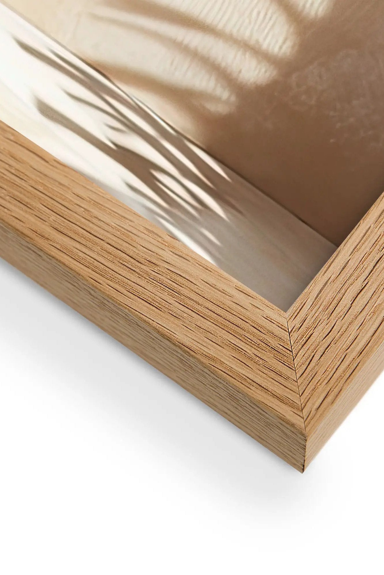Poster en Papier Mat Encadré, affiche murale minimaliste avec cadre bois, décoration murale salon ou chambre, style méditerranéen