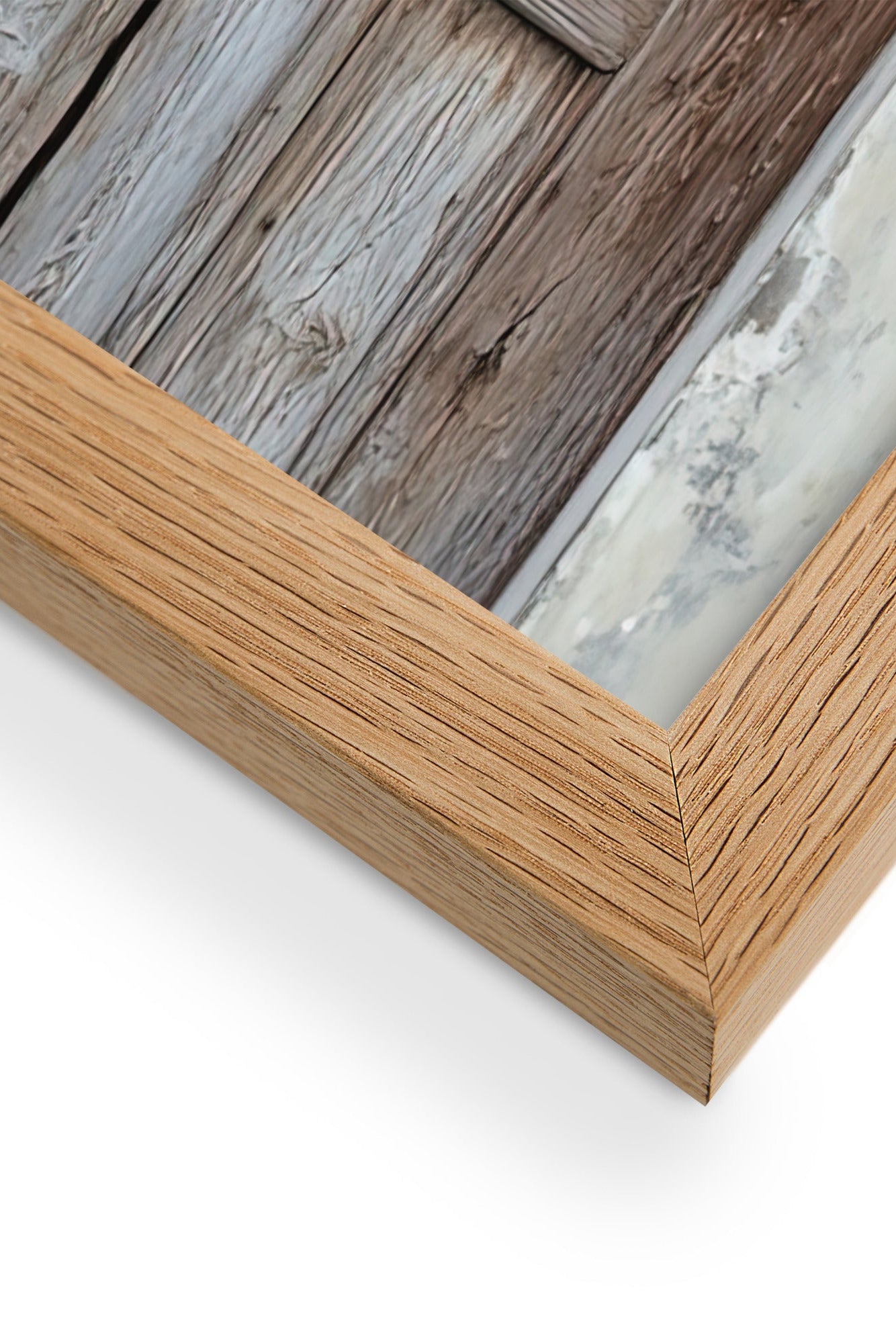 Solid oak frame detail of a wall art print — Cassili-home