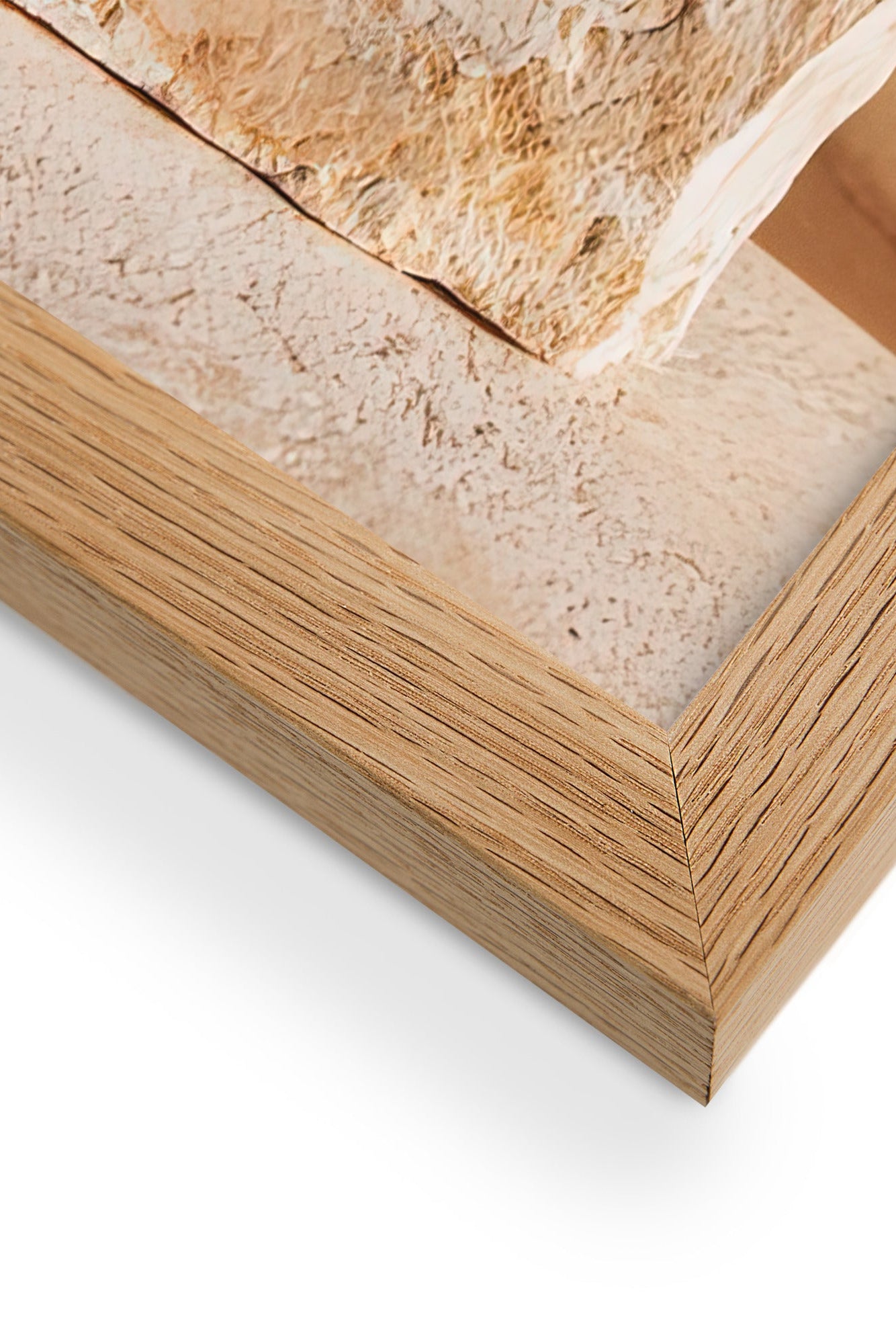 Solid oak frame detail of a wall art print — Cassili-home
