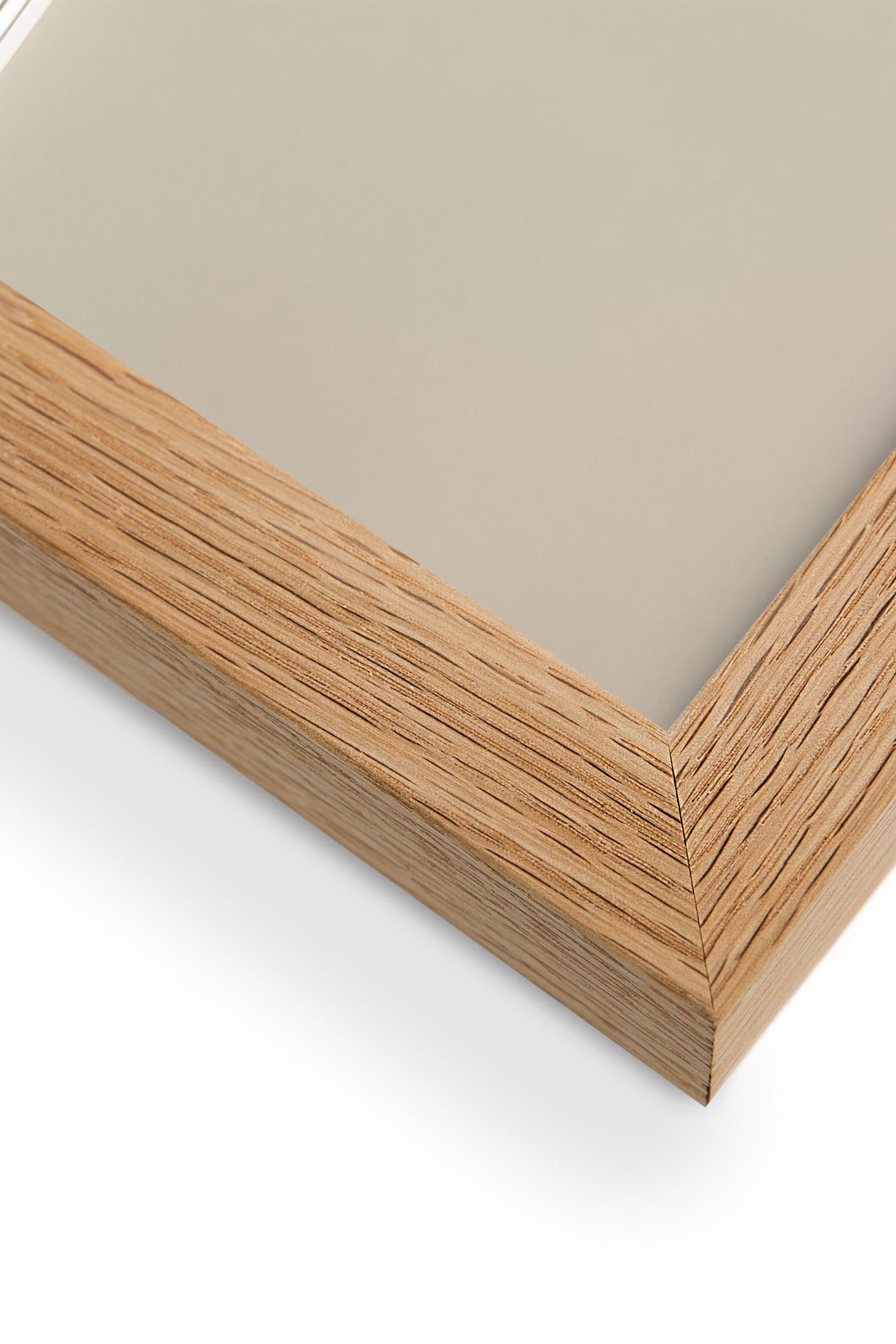 Solid oak frame detail of a wall art print — Cassili-home