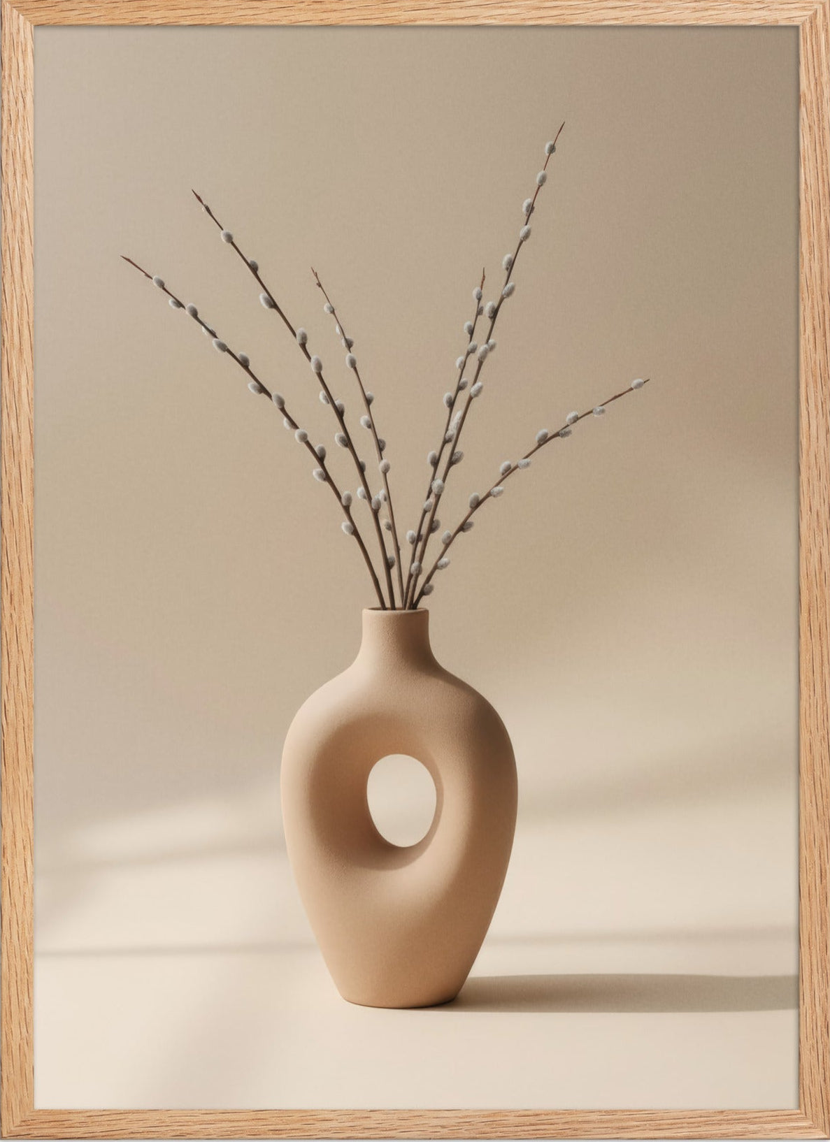 Vase Sculpté Encadrée — affiche murale minimaliste | Cassili-home
