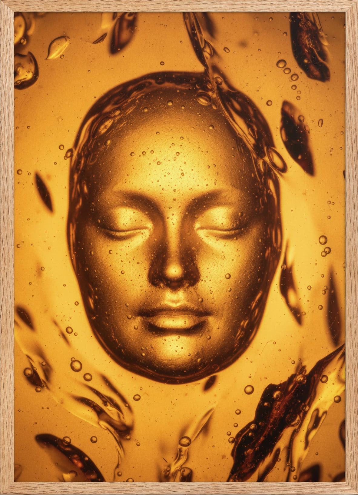 Bain d'Or — Encadrée — affiche murale minimaliste | Cassili-home